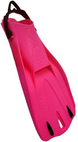 SCUBAPRO GO Sport - Pinna per immersioni subacquee, snorkeling e nuoto, con cinturino elastico aperto sul tallone, S, rosa