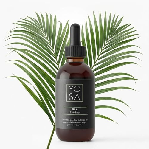 YOSA Palm Indoor Plant Food 100ml – Premium Liquid Fertiliser for Indoor Plants, Palm Focus Nutrients for Growth, Strong Roots, Healthy Leaves, Indoor Palms Fertiliser (NPK 12-4-12)