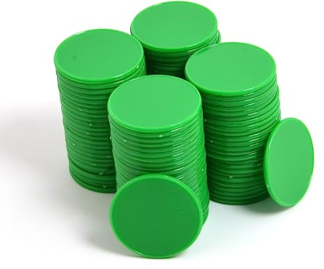 Smartdealspro Lot de 100 mini jetons de poker en plastique opaques avec boîte de rangement 32 mm