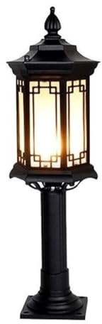 MODEBHD Altmodische Außenmastlampe im chinesischen Stil, Retro-Aluminium-Säulenlampe, Gartenlandschaft, Rasenlampe, IP65, wasserdicht, für den Innenhof, Villa, Säulenlampe, Beleuchtung, hohe Mastlampe