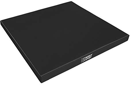 RoniKids Weichbodenmatte 100 x 100 x 8 cm Turnmatte Gymnastikmatte Schutzmatte Fitnessmatte & Yogamatte Sportmatte (Schwarz)