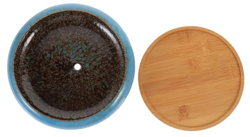 BESPORTBLE 1set Vasi Ceramica Per Piante Grasse Contenitore Per Fiori Con Vassoio Drenante Design Nordic Per Casa e Ufficio