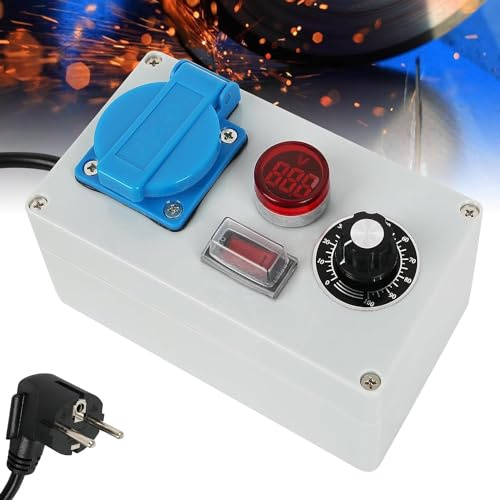 Variateur, Régulateur de Tension électrique et de Puissance 2000 W, Régulateur de Vitesse du Moteur, 230 V, Prise de Courant UE