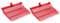 Tyatocepy Cabezal de Repuesto de Horquilla para EstiéRcol, Cabeza de Horquilla, Rastrillo para EstiéRcol de Caballo, Para Recoger EstiéRcol, EliminacióN de Desechos Estable, Rojo, 2 Piezas