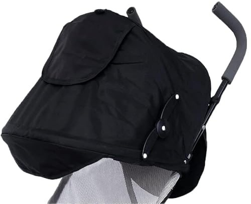 Parasole universale per passeggino e passeggino, con finestra a rete e tasca