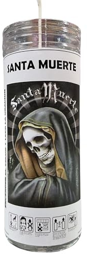 Velón de la Santa Muerte para Cualquier Tipo de Petición Urgente | Vela Especial con Aceite y Oración para Resolver Casos Desesperados de forma Rápida.