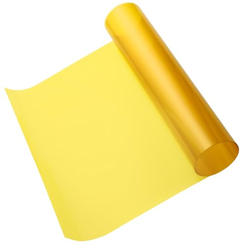 Filtre Projecteur Gel Jaune Pet pour Lampe Spot 66 Mm | Feuille Légère à Transmission, Bord Lisse et Découpe Nette, Format Portable pour Usage Photo