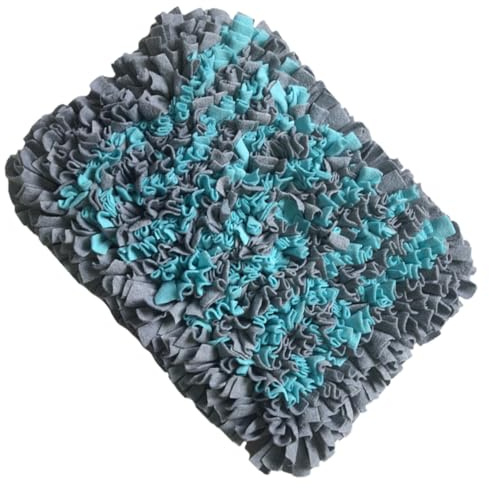 VILLFUL Trainingsmatte Für Haustiere Schnüffel Und Verlangsamungsmatte Aus Umweltfreundlichem Stoff 52x40cm Blau Für Hunde Und Katzen