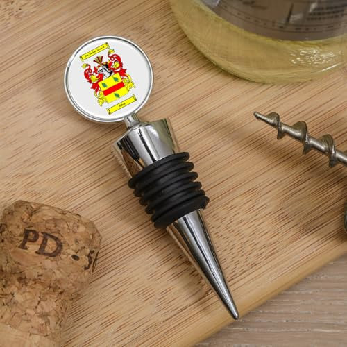Personalised Bottle Stopper with Coat of Arms, Family Crest