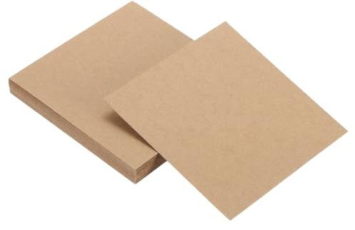 QUARKZMAN 40pz Carta Kraft, 15 x 15 cm Fogli di Cartoncino Kraft Ritagli di Cartoncino Kraft per Forniture Artistiche, Origami, Creazioni con Carta, Marrone