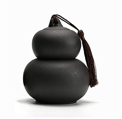 BODHIS Azucarero, Tetera, cafetera, Tetera hermética, para el hogar, de Estilo Retro, Doble, Creativo, para Almacenamiento, personalización, Tarro para Dulces (Negro)