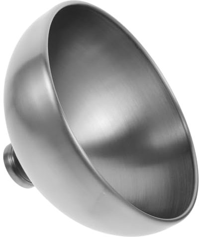 FUNNETOYU Cubierta De Acero Inoxidable para Platos De Tapa Redonda De Metal para Comida Diseño Simple y Práctico para Hamburguesas y Sándwiches Accesorio De Cocina Resistente y Portátil