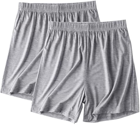 Pack de 3 pantalones cortos de pijama para mujer súper suaves, pantalones de algodón para dormir, pantalones de señora de descanso, pantalones de pijama con cintura elástica, pantalones cortos de