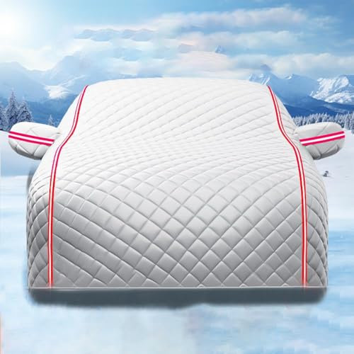 JYHBAQWN Housse de Voiture d'hiver complète pour Garage, pour Peugeot 408 II 2018-2022, Housse de Voiture étanche à la poussière, Housse de Voiture résistante aux UV, Housse de Voiture extérieure