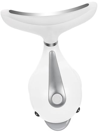 Happyyami Masajeador Facial Reafirmante USB Recargable para Remoción de Arrugas el Cuello y Cuidado de Dispositivo Antienvejecimiento con Ergonómico y Sensor de Temperatura
