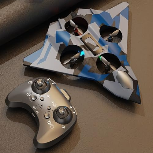 Schaumstoff RC Flugzeug für Kinder Mit Licht, 360° Flip, 2,4 GHz Ferngesteuertes Flugzeug Höhenhalte, Headless-Modus, RC Plane Kampfflugzeug flugzeug ferngesteuert Geschenk für Kinder 8-16 Jahre