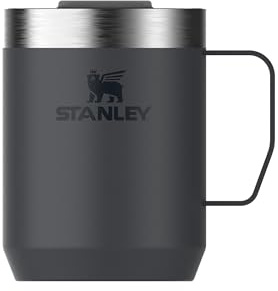 STANLEY 1913 Classic Legendary Camp Mug Termo Café 0.23L - Black 2.0 | 1 Horas Caliente - 2 Horas Frío - Vaso Cafe para Llevar - Apta Para Lavavajillas - Vaso Termico de Acero Inoxidable