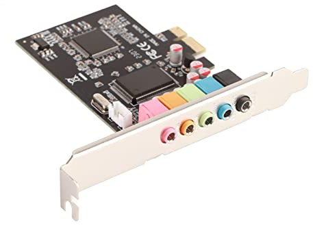 Aramox Scheda Audio 5.1 Canali, Scheda Audio PCI Express con Chip Audio CMI8738, Supporta Surround DirectSound 3D e EAX, per Gaming e Home Theater PC