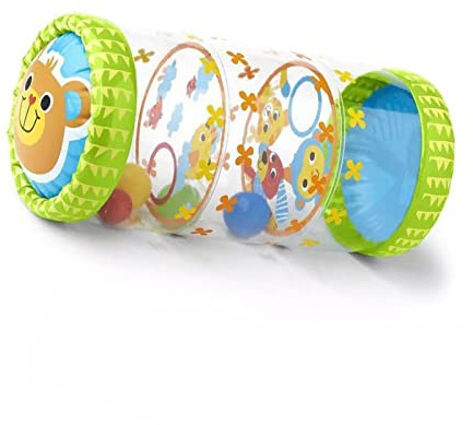 RASTKY Baby-Krabbelroller, PVC-Spielzeug mit Bällen und Glöckchen für das Krafttraining des Babys, Geeignet für 3 Monate Bis 3 Jahre