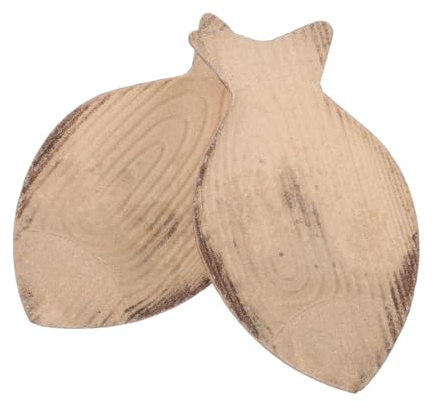Veemoon Lot de 2 Plateaux en Bois Brut, Pouvant Servir de Plateau Décoratif pour Clés, Bijoux Et Accessoires de Salle de Bain, Idéal pour Vos Projets de Peinture Et Coloriage (9,3 X 5,9 X 1,2