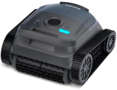 (2026 Upgrade) Pondee X5 Poolroboter Akku Wand und Boden, Wasserlinie & Boden Reinigung, Intelligente Navigation, 3 bürstenlose Motoren, 180 Min.Laufzeit, Poolsauger 21 m³/h Saugkraft, Pool bis 300m²