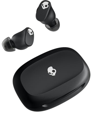 Skullcandy Smokin’ Buds 360 Wireless Noise Isolating Earbuds - True Black | In-Ear Fit, Bluetooth, 20 Hours Battery, IPX4 Sweat and Water Resistant, Microphone for iPhone Android, Commuting, Studying