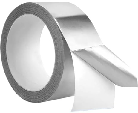 Värmeskyddstejp av aluminiumfolie, Aluminiumfolietejp 20m x 0,15mm 10-60mm Värmebeständigt lim(40mm)
