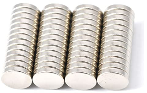 Magenesis 52 Stück Neodym Magnete 10x2mm Mini Magnete Extrem Stark ca. 2 Kilo Haftstärke