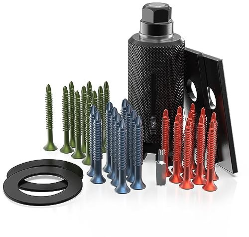 MULTIPICK Türöffnungswerkzeug - [inkl. 30 Zugschrauben] Schlosszieher - Glocke Öffnungswerkzeug - Schloss Türöffnung - Schlosserwerkzeug Ziehglocke - Made in Germany