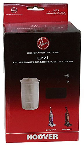 Hoover U71 Kit Pre Motor And Exhaust Filters, Extra Filtering, Original Spare Part, Compatible With Hoover Upright Vacuum Cleaners Smart And Spirit