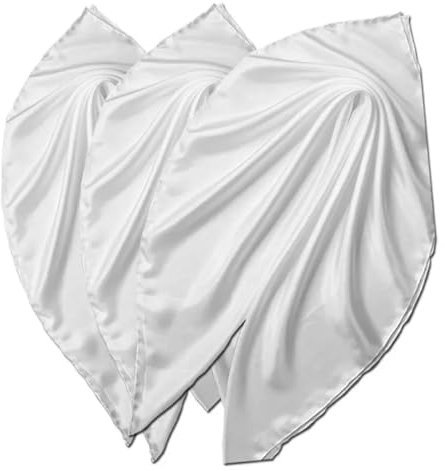 CREATIV DISCOUNT® NEU Seiden-Tuch Sparpack, 90x90cm,Pongé 05, 12 St.