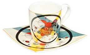 Goebel Wassily Kandinsky Espressotasse mit Untertasse Kreise im Kreis 100ml