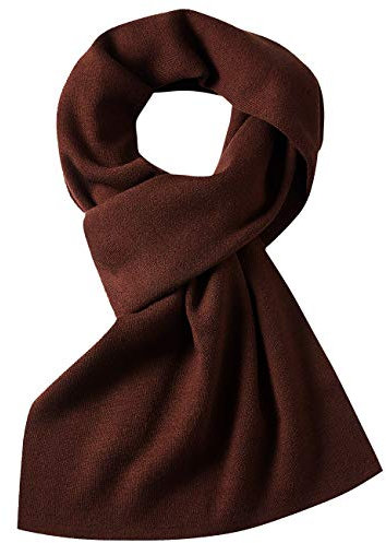 DOVAVA Herren Schal Braun,30% Merinowolle Herrenschal Winter,Weiche Warm Kaschmir Schal in 4 Farbe Braun
