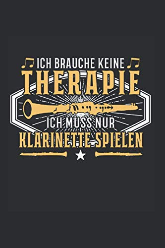 Klarinettenspieler Notizbuch: Klarinette Klarinettenspielerin Spruch Blaskapelle Geschenk / 6x9 Zoll / 120 gepunktete Seiten