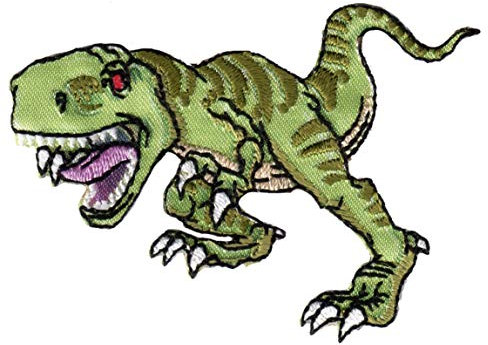 KLEIBER Dinosaurier - Tyrannosaurus Rex - Aufnäher/Iron On Patch/Aufbügler/Applikation