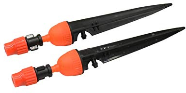 Tuyau de jardin rapide Connect Sprinkler Head Orange Garden Sprinkler tête 1/4 pouces tuyau 5 pièces de 2 fonctions (Color : Orange)