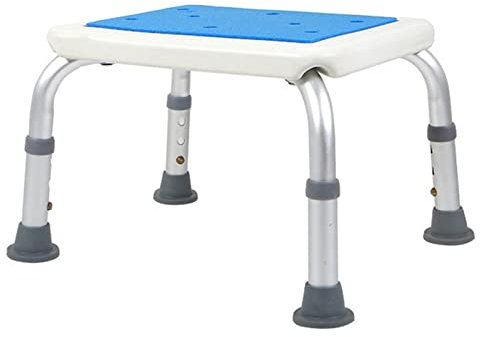 V3VOGUE Duschhocker Duschbank, Höhenverstellbare Dusch- Und Bad-Hocker, Duschstuhl Aus Aluminiumgestell, Rutschfester Badhocker, Badewanneneinstieghilfe Für Senioren, Badewannentritt