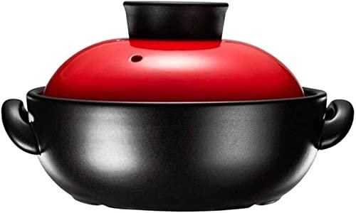 YQBUER Cacerola Olla de cerámica de cerámica doméstica Sopa de cerámica Sopa de Sopa de cazería (Size : 2.5l)