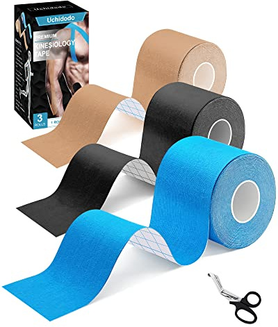 Kinesiologie Tape 5 cm x 5 m, Sport Tapes, Wasserfest & Hautfreundlich