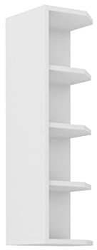 Mirjan24 Küchenschränke Retroline Unterschrank Hängeschrank Spülenunterschrank Herdumbauschrank Eckunterschrank Backofenschrank Küchenzeile (Weiß, Hängeschrank 30 G-90 ZAK)