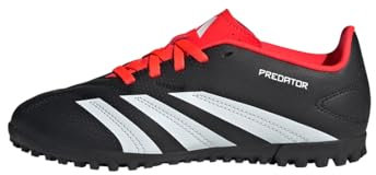 adidas Unisex Kinder Predator Club Turf Football Boots, Core Black / Cloud White / Solar Red, 28 EU