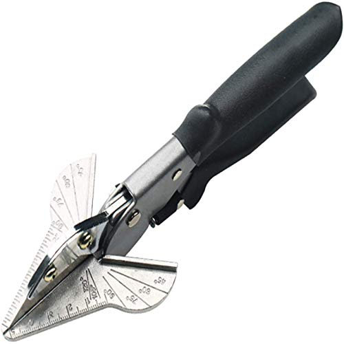 Herramientas manuales de corte de inglete de múltiples ángulos, Tijeras de inglete - Tijeras para canales multifuncionales, Tijeras de ángulo ajustable de 45-120 grados Herramientas de tijeras para