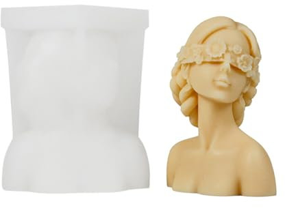 Aublinto Silikon Kerzengießform DIY Körperform Kerze Duftkerze Silikon Kerzenform Körper kerzen silikonformen Duftkerze Ornamente DIY Silikon Kerzenherstellung