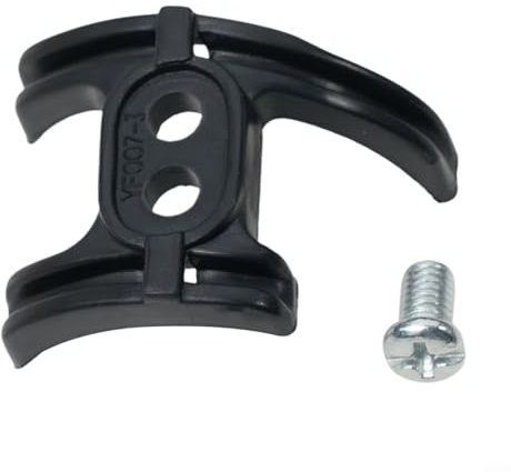 Gettimore Passacavi per bicicletta, telaio per bicicletta da strada, in plastica, guida per cavi del cambio sotto il movimento inferiore, accessori con viti di fissaggio (nero)