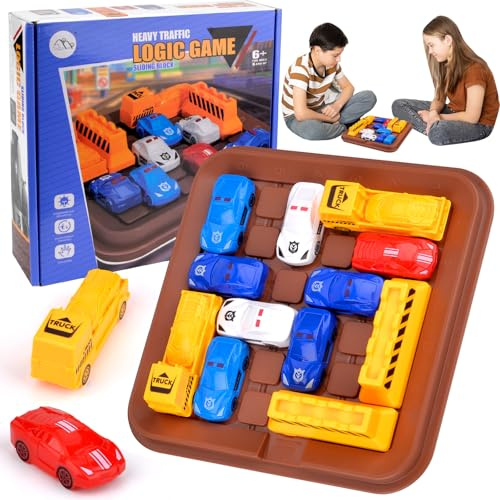 Quixion Gioco Ora Punta, Rush Hour, Giocattolo Di Auto, Gioco Di Increspature, Giochi Di Ora Punta Junior, Giochi Di Puzzle Di Pensiero Per Ragazzi E Ragazze A Partire Di 5 Anni.