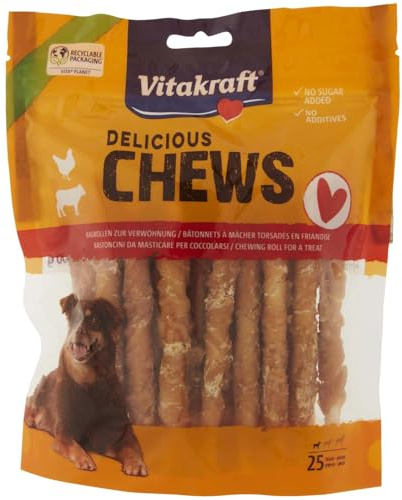 Vitakraft Delicius Chews Hühnerstäbchen 25 Stück, 25 Stück