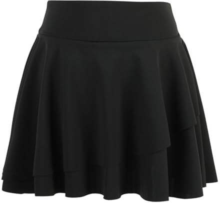 Bezioner Jupe Tennis avec Short Intérieur et Poches de Golf Taille Haute de Sport pour Enfant Fille