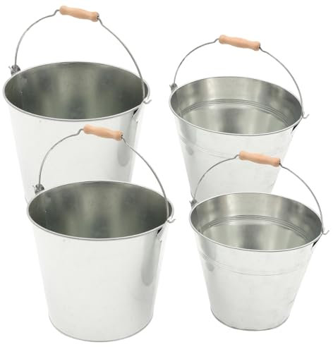 SWOOMEY 2stücke Metall-ascheeimer Mit Großem Fassungsvermögen Rostfrei Feuerfester Kaminzubehör Eimer Für Grill-holzkohle Und Kaminbriketts Robust Und Vielseitig Für Haus Und Garten