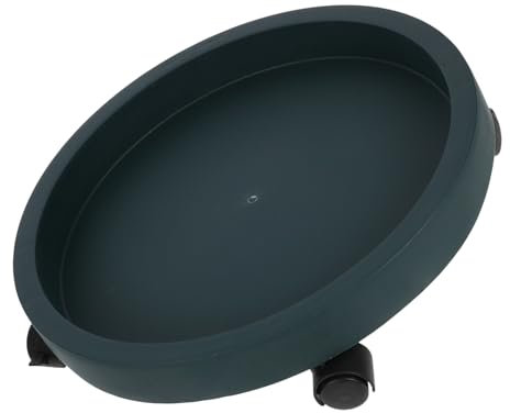 YARNOW Bandeja Inferior para Maceta Móvil Resistente con Ruedas Giratorias Base Rodante para Macetas Bandeja De Humedad para Interior y Exterior Soporte Rodante para Plantas