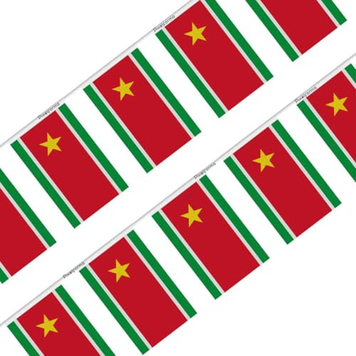 Guirlande Drapeau Guadeloupe en plusieurs tailles 18x28cm 50 pièces